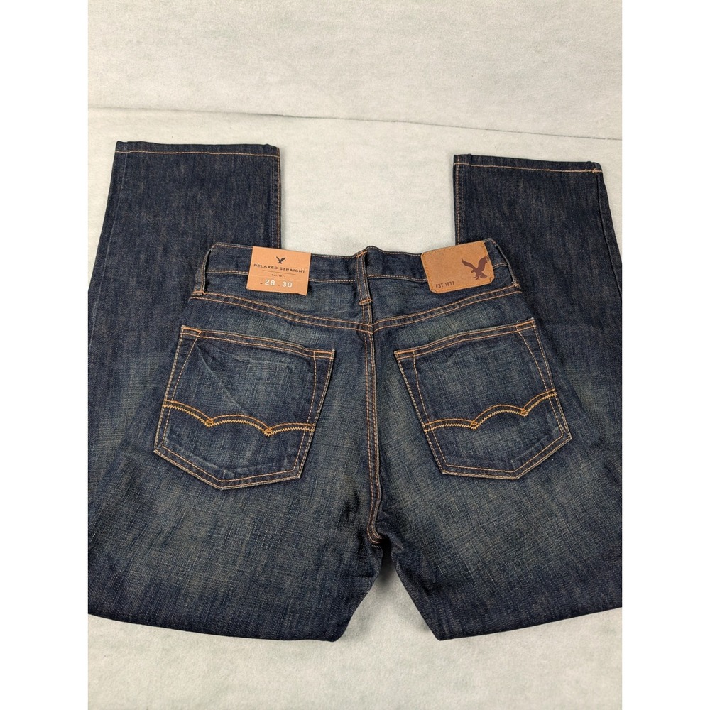 NWT American Eagle Relaxed Straight Jeans Mens 28x30 (New)